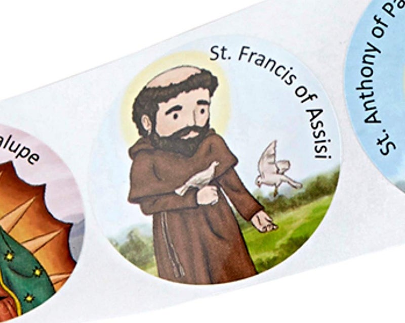 Autom Mini Saints Religious Sticker Assortment for Church and Sunday School, 100 Count - Image 3
